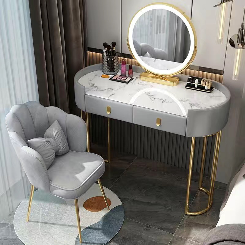 100cm single table + legs + smart mirror + petal chair