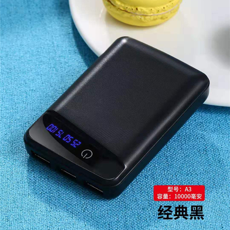 Cross-mirror diy welding-free private model 3 18650 mobile power nesting battery box 3USB charging treasure shell