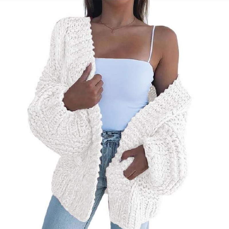 2026 European and American Aliexpress Women's Original Quality Thickened Mohair Cardigan Sweater Casual Open-Front Warm Coat 2026 European and American Aliexpress Women's Original Quality Thickened Mohair Cardigan Sweater Casual Open-Front Warm Coat