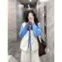 撞色秋冬季新款学院风毛衣
