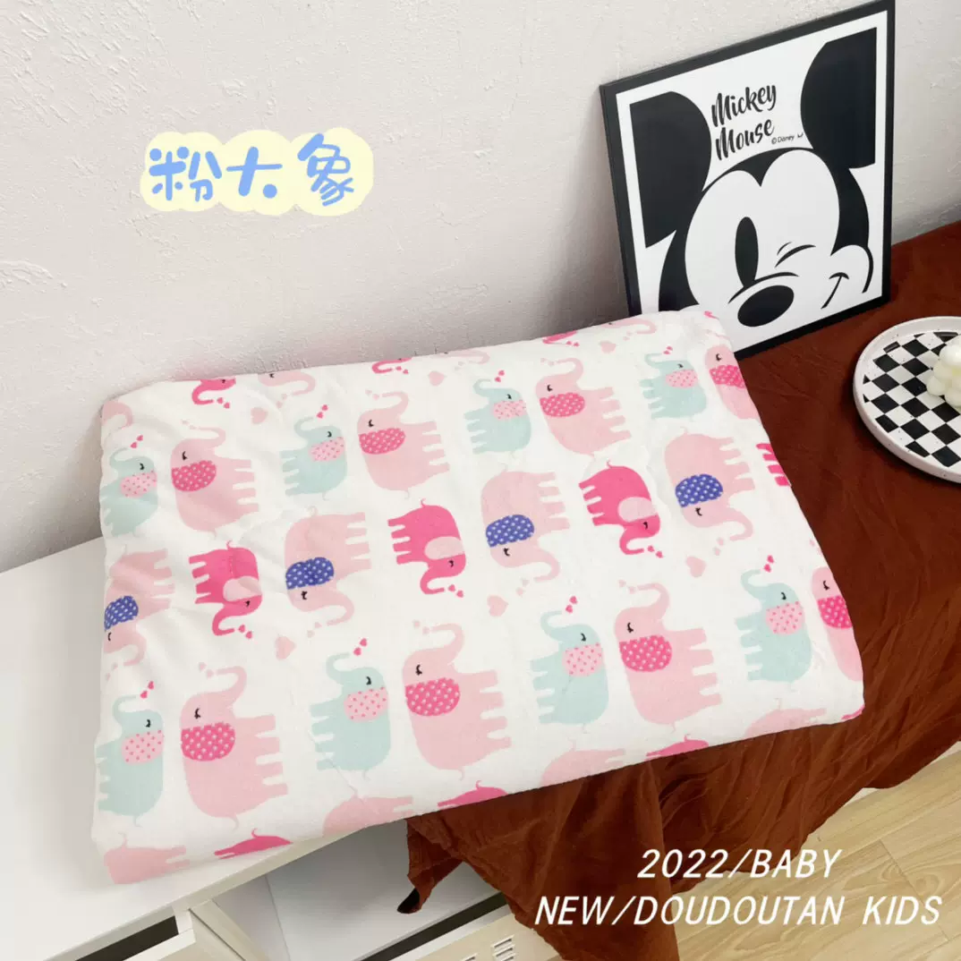 春秋卡通儿童豆豆毯加厚保暖婴幼儿毯夹棉豆豆绒毯子宝宝盖毯抱被