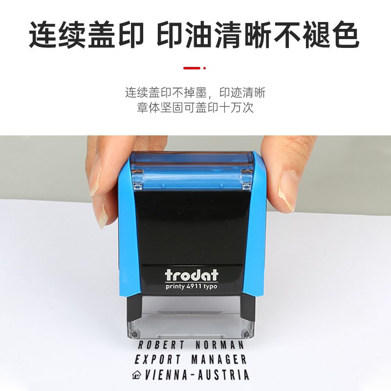 Sello de Tipos Móviles Combinables de Plástico Autoentintable, Combinable
