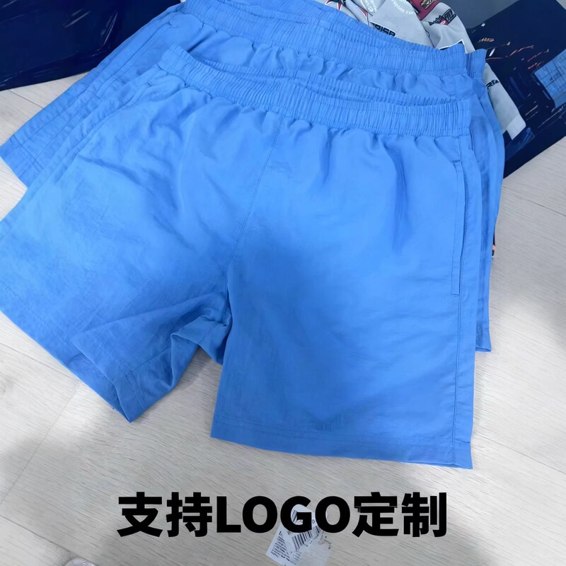 Cross-Border Men's and Women's Solid Color Breathable Swim Shorts for Beach Vacation, Casual Sports, Running, and Beachwear in Large Sizes