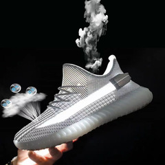 2024 Autumn Men's and Women's Coconut Shoes Wholesale Flywoven Sports Shoes Men's Breathable Mesh Shoes Large Size Casual