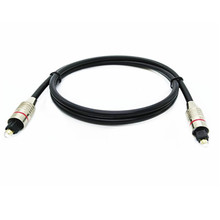 数字光纤音频线电视音响功放光纤解码线方口镀金头光纤线1米2米