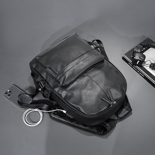 New Korean-style minimalist backpack, trendy student schoolbag backpack, street-style men's bag backpack, laptop bag, travel backpack