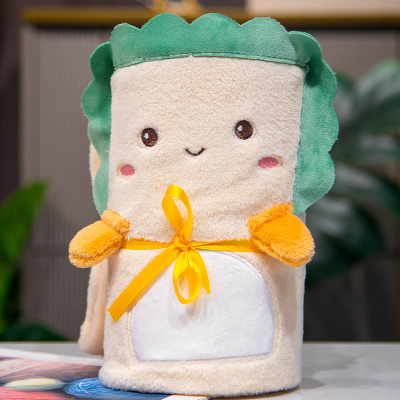 Animal de dibujos animados coral rollo manta Oficina siesta manta aire acondicionado manta estudiante niños pequeña manta grupo edificio empresa regalo