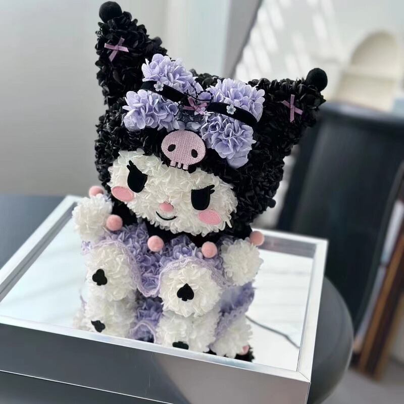 バレンタインデー永生花クロミかわいいアクリル真花置物七夕は彼女の誕生日プレゼント卸売りをします。|undefined
