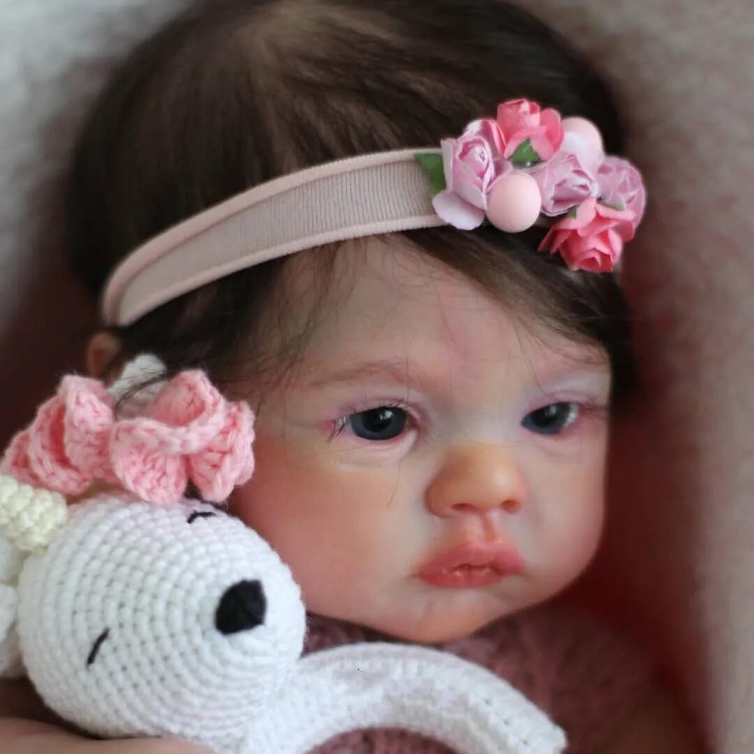 Muñeca realista NPK de 48 cm Meadow hecha a mano con piel 3D, fuente de suministro para comercio electrónico transfronterizo, dropshipping