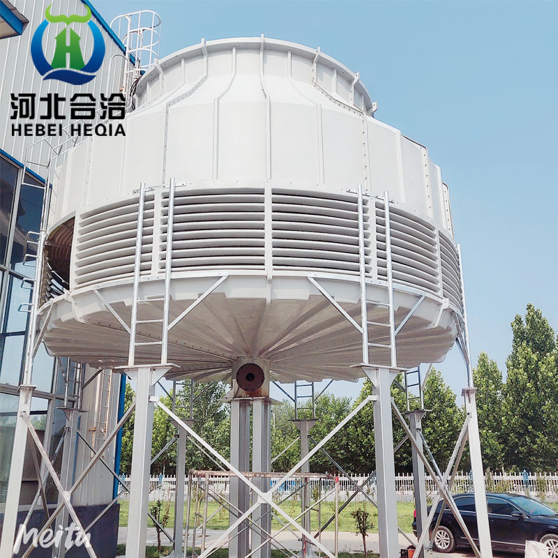 圆形FRP冷却塔大小型玻璃钢工业降温冷水塔加厚圆形散热凉水塔