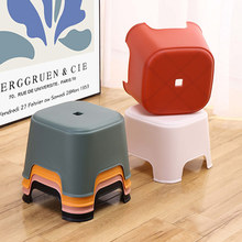 家居小方凳客厅浴室加厚小板凳换鞋矮凳可叠放幼儿园塑料小凳子