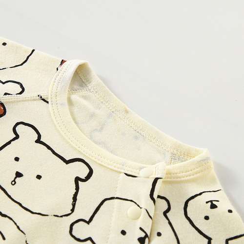 Spring and autumn children's underwear set pure cotton high-waist belly protection baby autumn clothes and autumn pants two-piece set baby anti-cold pajamas