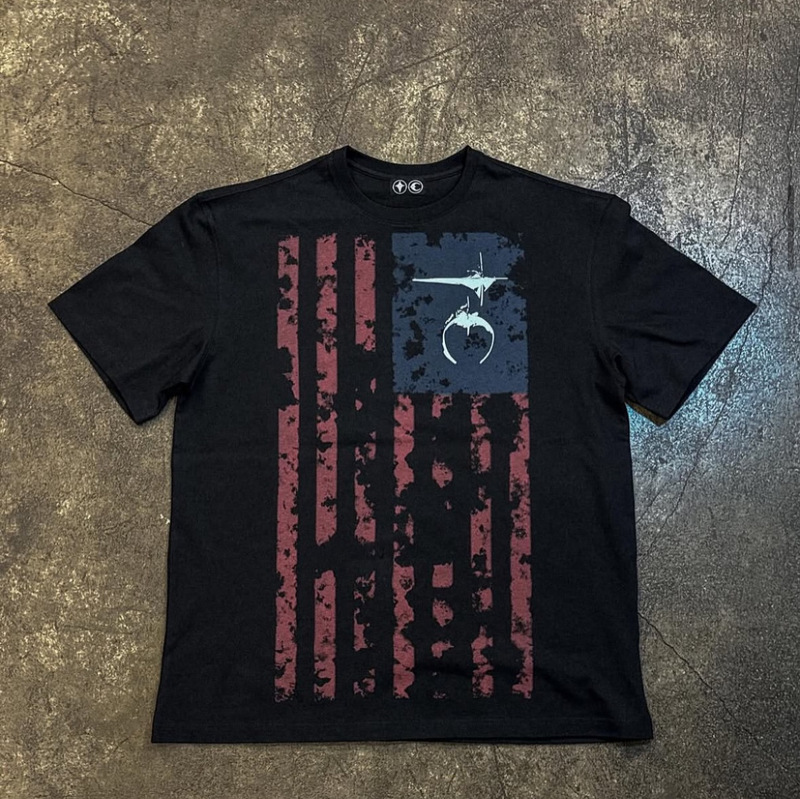 クロスボーダー新型暴徒クラブTHUG CLUBアメリカレトロ半袖水洗いして古い上着tシャツを作ります。|undefined