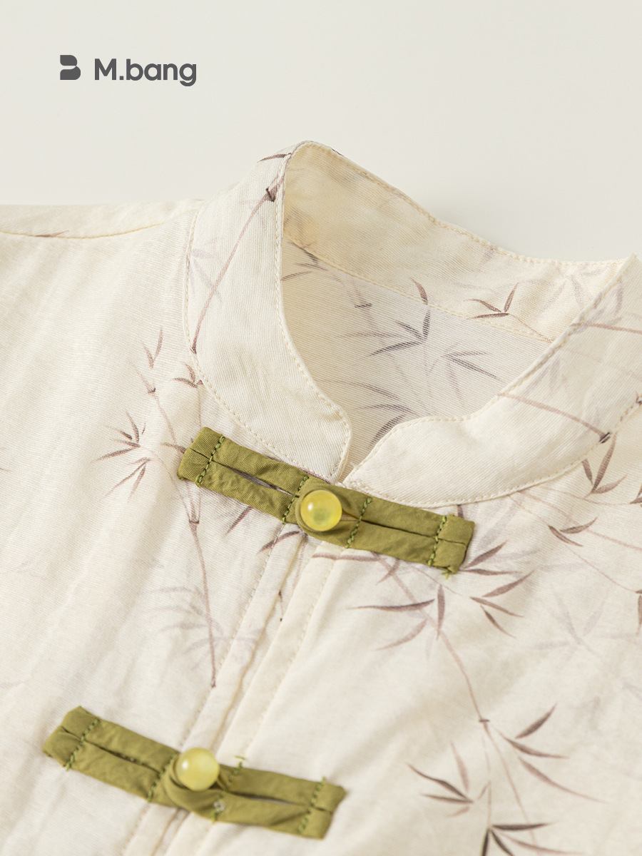 Yubao ropa para niños nueva ropa china china de verano pantalones cortos de mangas cortas de dos piezas de ropa de bebé estilo nacional para niños