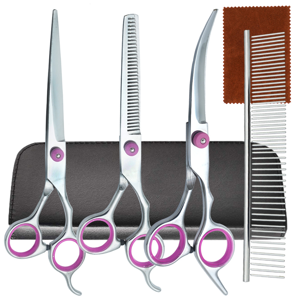 Tijeras para mascotas, tijeras de acero inoxidable para recorte de pelo para perros, tijeras de dientes delgadas profesionales, tijeras de corte de pelo, tijeras de corte de pelo para gatos, artefacto