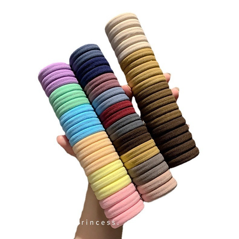 Banda de goma de cabello femenina temperamento simple cabello de cola de caballo anillo de cabello 2022 nuevo tipo de cubierta de cuero de cabello de alta elasticidad