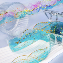 美好的一天水彩晕染胶带 色彩乐园系列 烫金手账素材装饰贴纸胶带