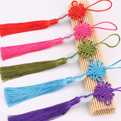 Factory Wholesale Chinese Knot Tassel Pendants Jade Slice Small Chinese Knot Gift Decorative Pendants Available in Various Colors