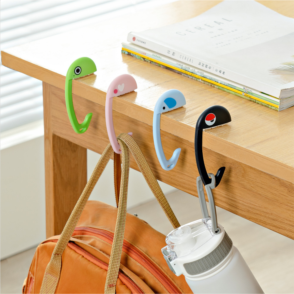Nuevo gancho de escritorio multifuncional bolsa de dientes Percha gancho colgante sin pasta colgando mochila artefacto mochila colgando gancho