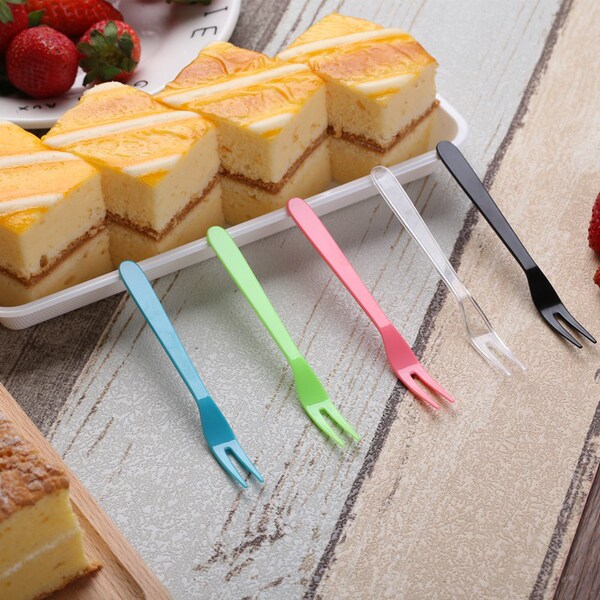 Thickened fruit fork disposable fruit fork independent cake dessert…