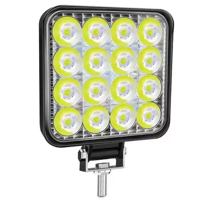 Car Led Spotlight 12V-80V Electric Vehicle Light Truck Reversing Light Tricycle Universal Waterproof Motorcycle Headlight (Motorcycle headlights, headlights) - high-brightness-led-square-16-bead-lamp