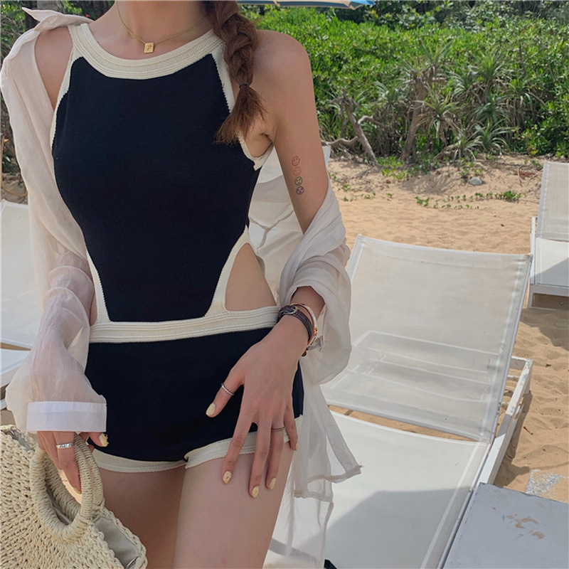 Yangi yozgi bir parçali bikini qorin yashirinish sexy