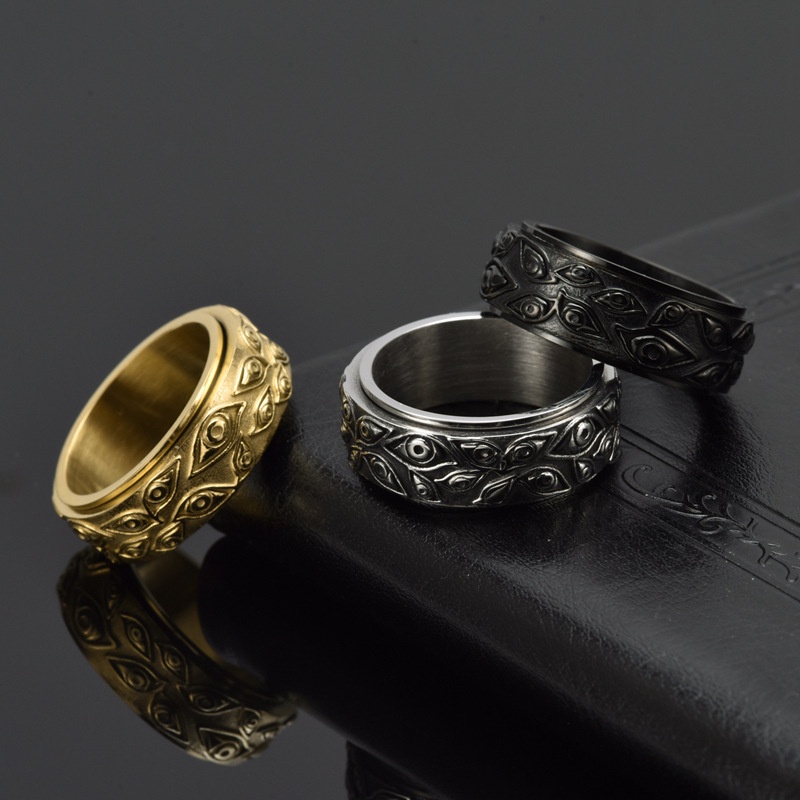 1 Piece Quantity Holiday, Daily Occasion Vacation Solid Color 304 Stainless Steel Plating Men's Rings Men Band Rings