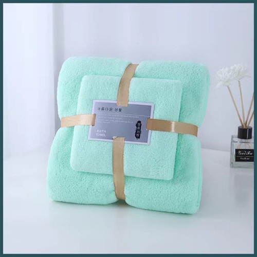Coral Fleece Towel Bath Towel Mother and Child Set Absorbent Quick Dry Face Washing Bath Gift Towel Wedding Souvenir Wholesale 