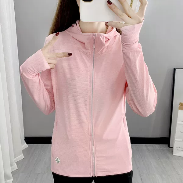 Women's Sun Protection Jacket 2025 Summer New Trendy Brand UPF50+ Ice Silk Breathable Ultra-thin Long-sleeve Hooded Casual Coat