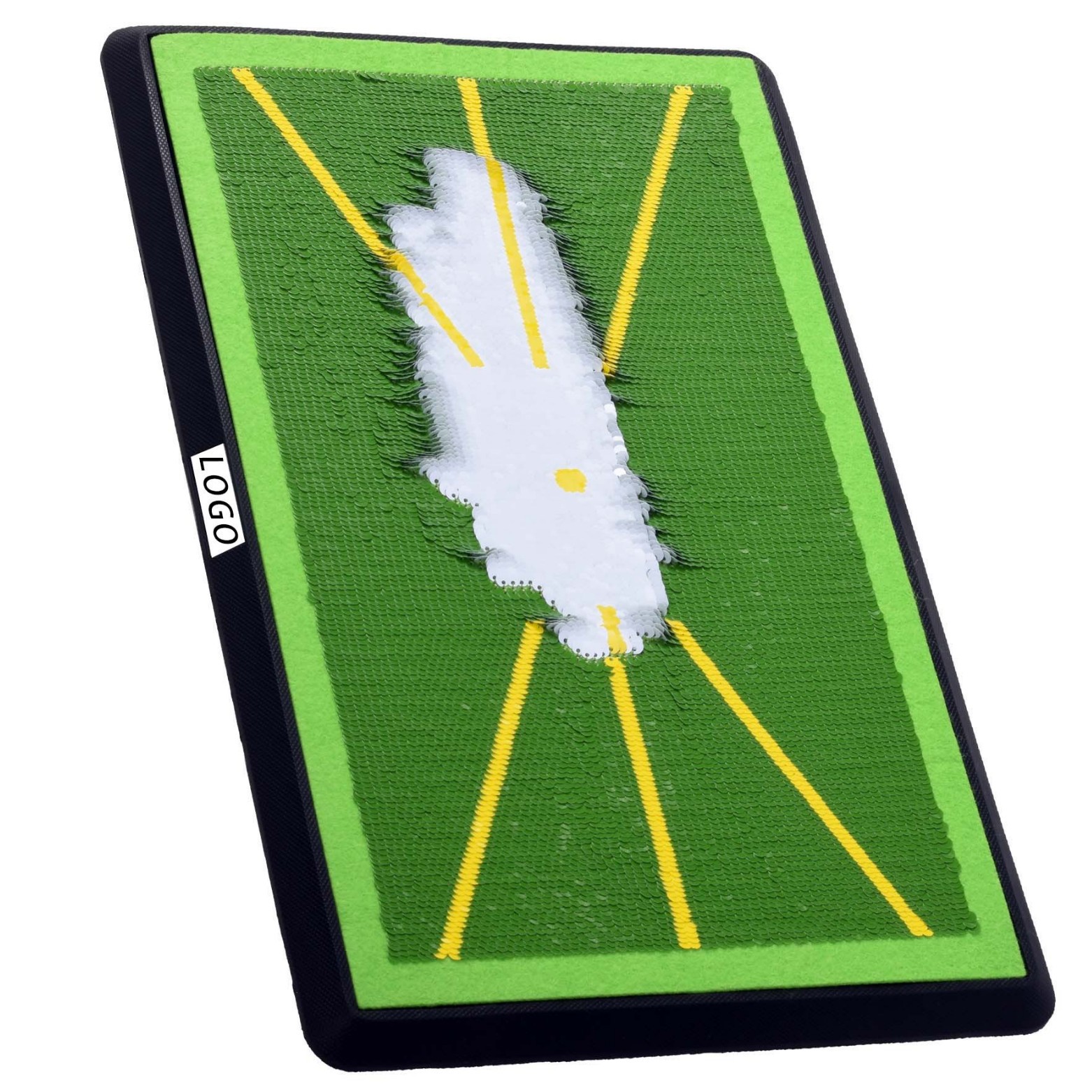 Almohadilla de trayectoria de golf de fábrica de origen Almohadilla de entrenamiento de swing Almohadilla de detección de análisis de trayectoria de lentejuelas nacaradas