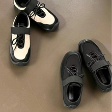 9088出口韩国东大门手工女鞋厂家批发直销系带魔术贴舒适运动鞋