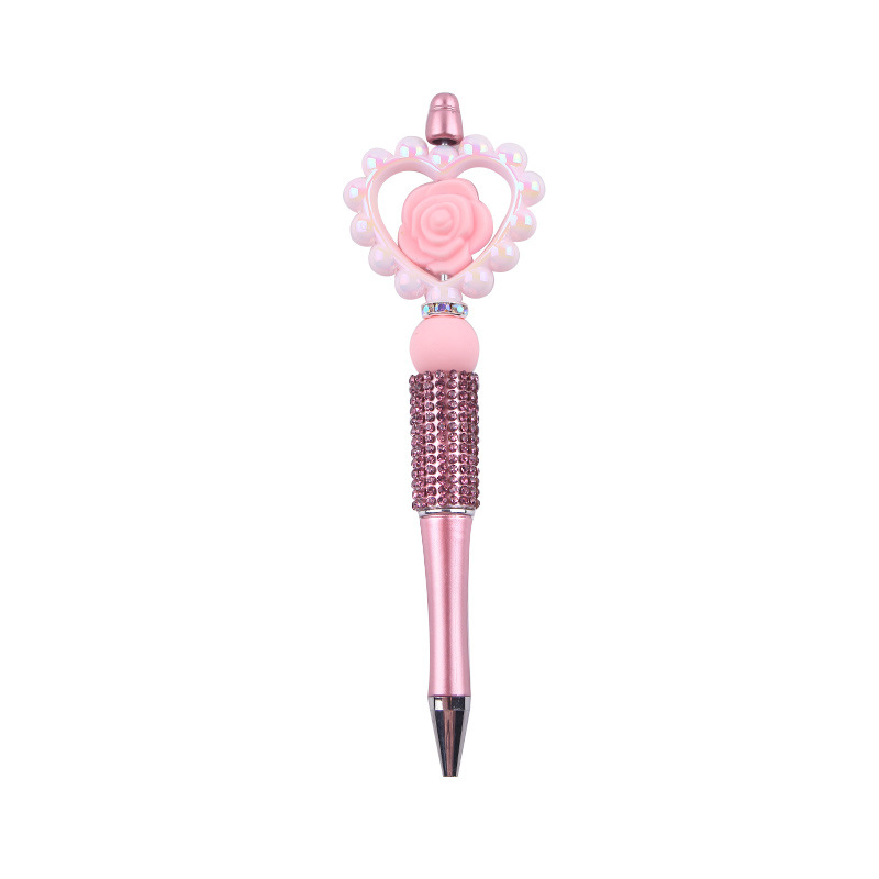 1 Piece Heart Shape Rose Learning Daily PVC Cute Ballpoint Pen display picture 14