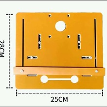 木工手提切割机底板瓦工云石机底板可切45度角修边机底板带靠条