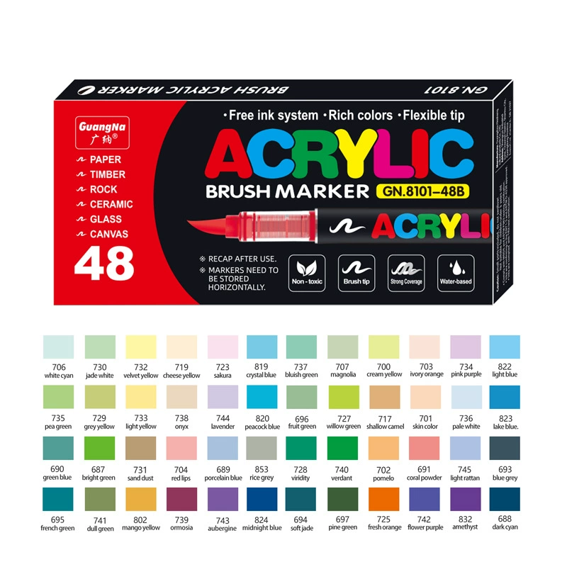 Acrylic marker set, 366 colors, children's elementary school coloring kit