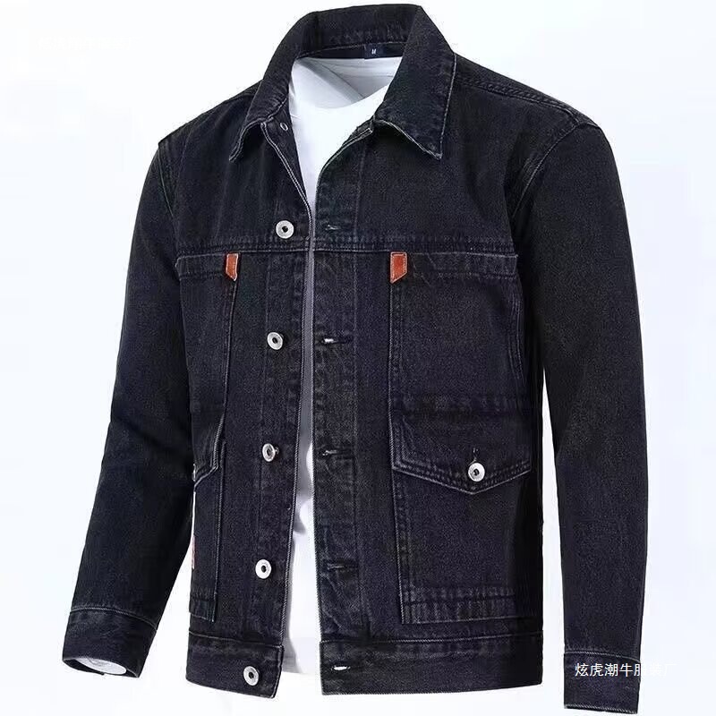 Wholesale 2025 spring and autumn trend Denim coat men's loose plus size jacket new Japanese men's jeans