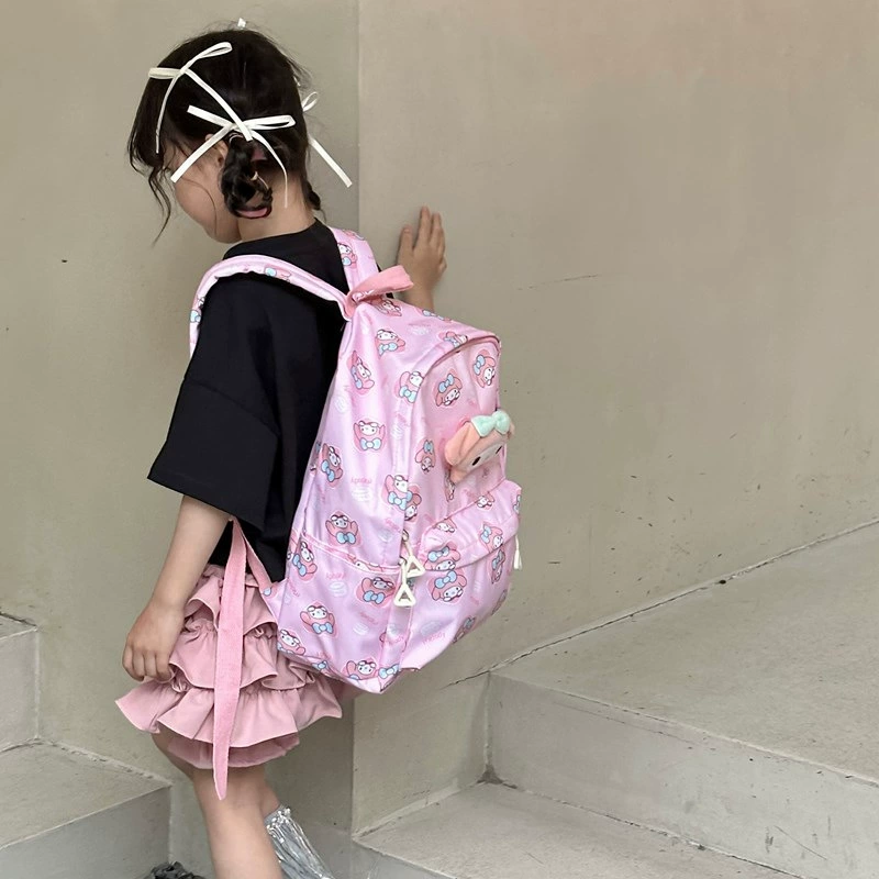 Cute nylon backpack for men and women for early age, Korean style