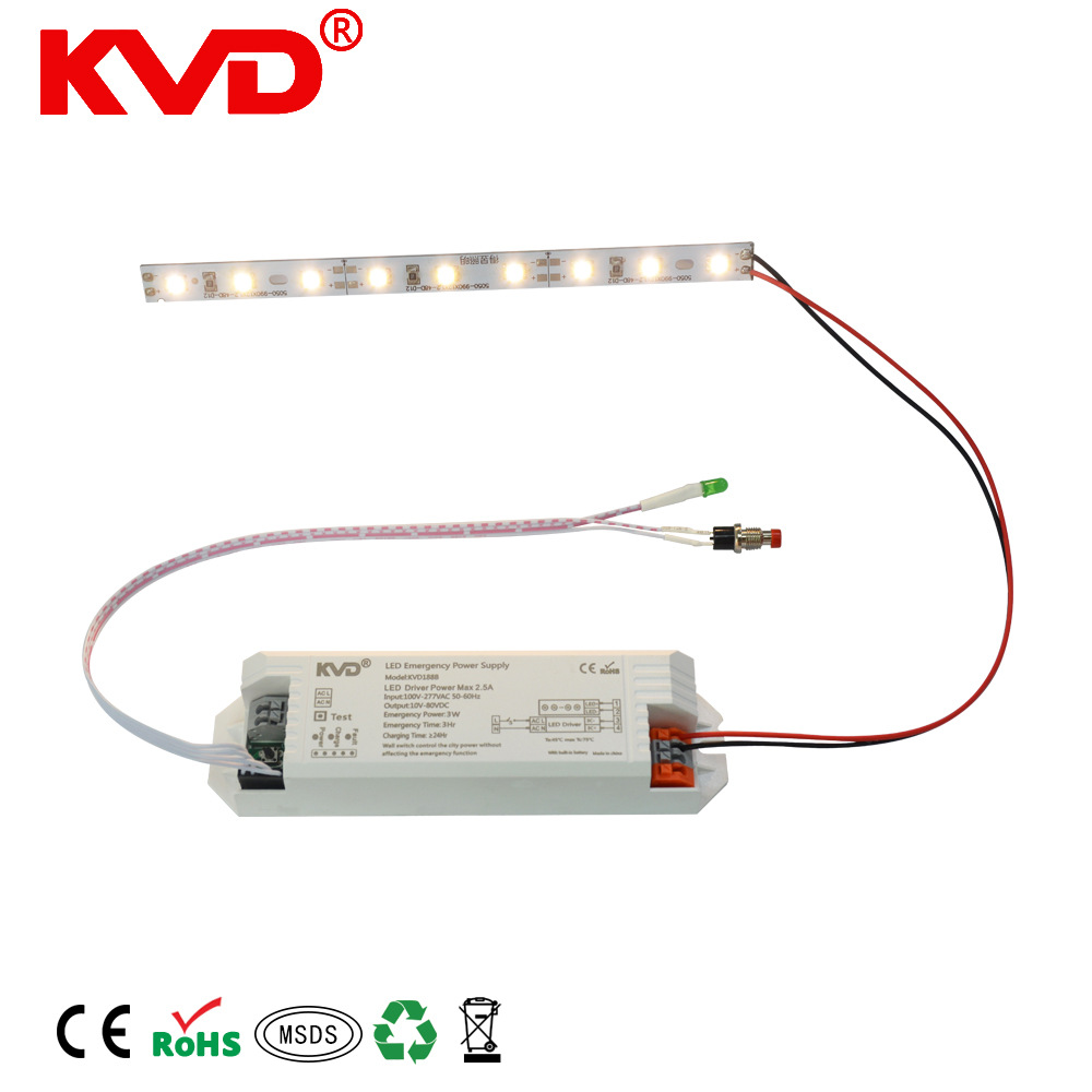 DC12V24V36V Lights Exclusive LED Emergency power,power 5-70W Meet an emergency 1.5 To 3 hours