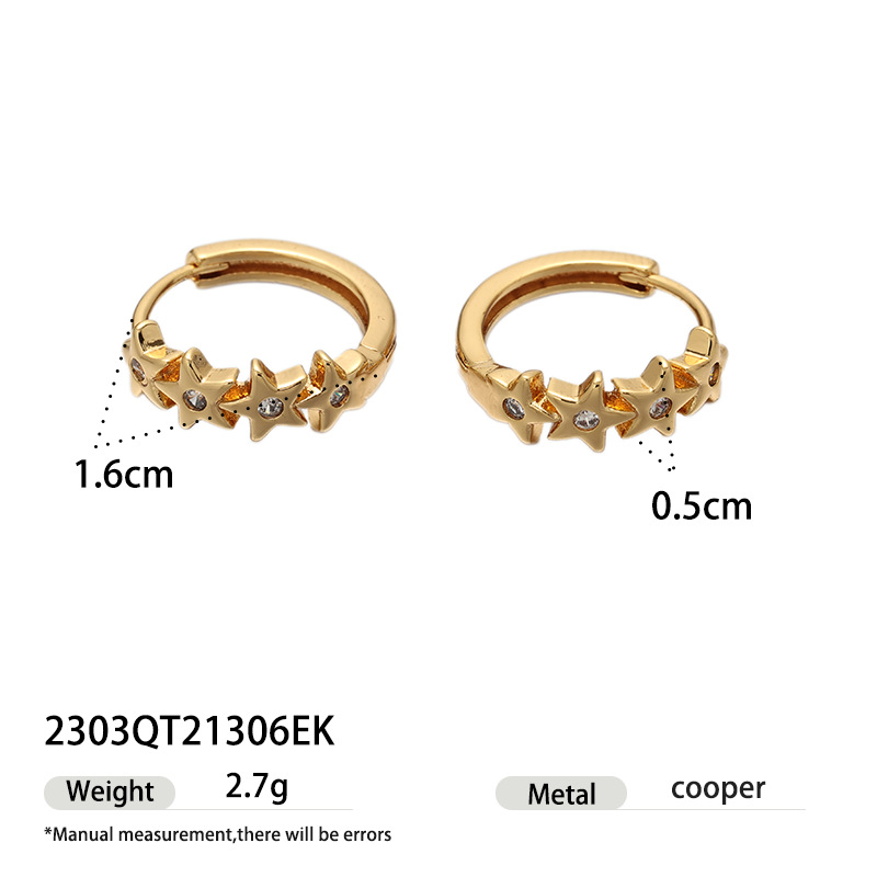 Europa y América delicada textura de alta sensación de perfiles de zircon geometría irregular estilo temperamento de moda aretes de moda