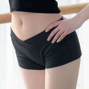 Dancer's Singer Women's Practice Shorts Adult Three-point Pants Children's Dance Practice Costume Black Ballet Pants