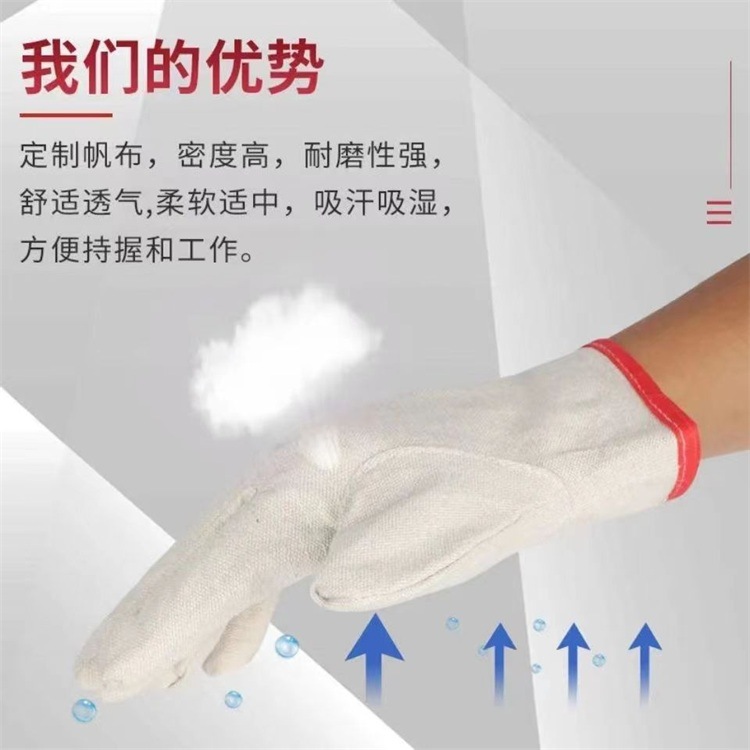 24-line double-layer thick seamless all-lining canvas mechanical work wear-resistant safety gloves industrial electric welding protective supplies