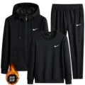 Black (Straight) Fleece Lined