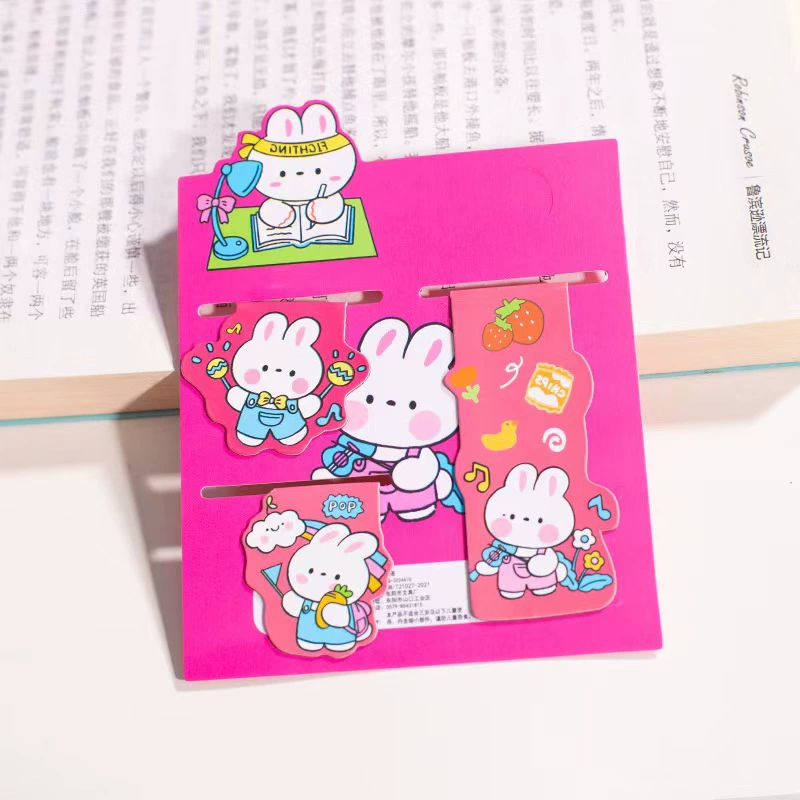 Магнитная закладка для книг Creative Alien Bookmark Cute INS Wind Cartoon Bookmark Student Двусторонняя бумажная страница Fip