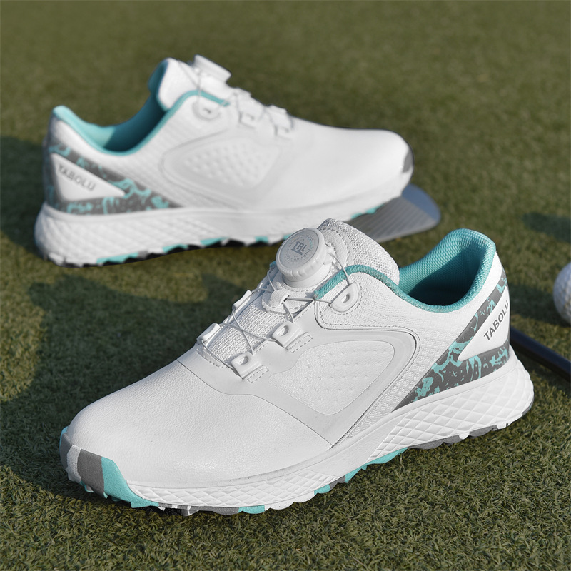 남성과 여성을 위한 새로운 크로스보더 골프화, 스피닝 버클 미끄럼 방지 고정 스터드, 여성용 야외 스포츠 신발