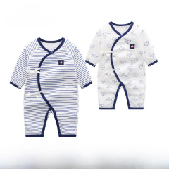 2021 Spring New Baby Bodysuit with Boneless Straps and Butterfly Design, Children's One-Piece Cotton Thin Suit for Crawling Babies