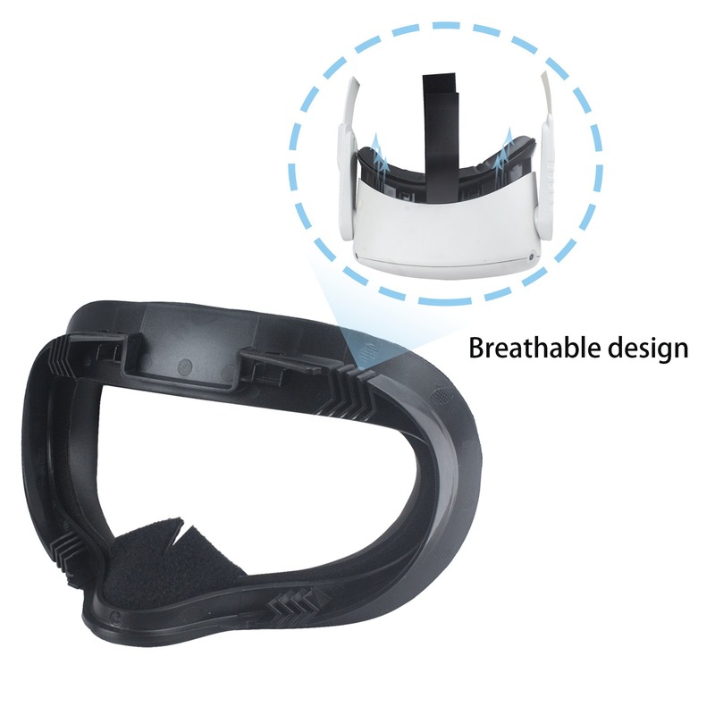 Oculus Quest2 アイマスクに適した幅広通気性マスク VR 交換用遮光ソフト保護カバーアクセサリー|undefined