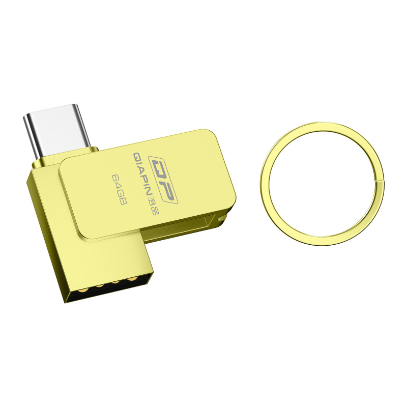 跨境128g手机U盘typec双接口电脑两用64G高速扩容金属刻字U盘|undefined