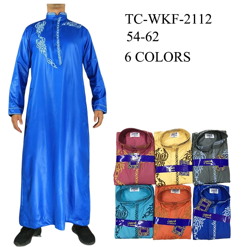Мужские вышитые арабские халаты в винтажном стиле из Нигерии, доступны в 6 цветах, от Alibaba International Station.