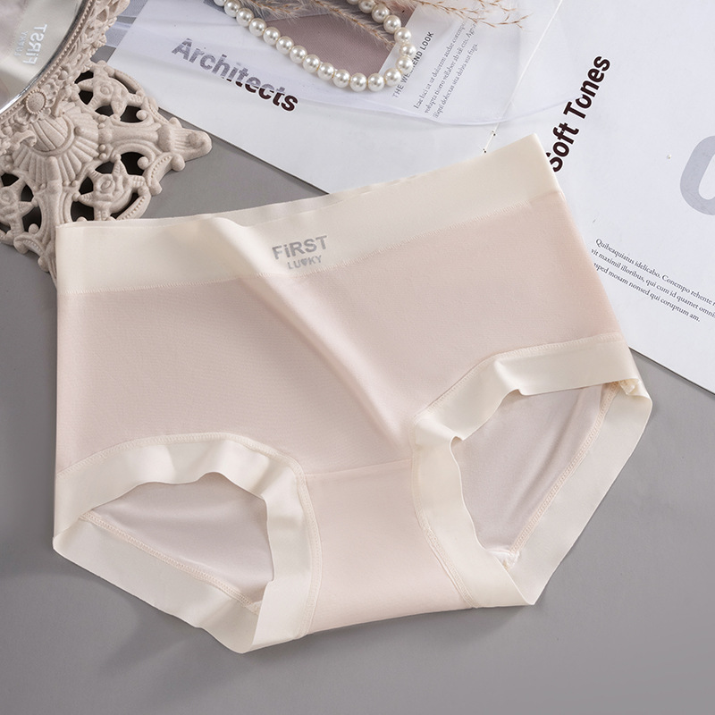 Bragas de niña con entrepierna alargada ~ Calzoncillos de cintura media sin costuras de gran tamaño 10A entrepierna antibacteriana anti-pellizco cadera transpirable para mujer calzoncillos