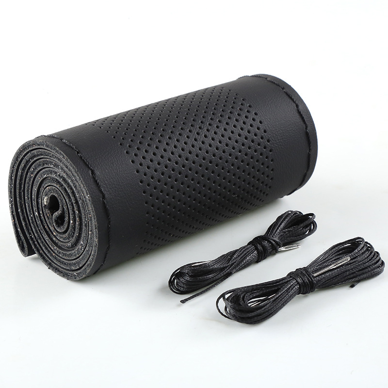 La mano de microfibra artificial que cose la cubierta del volante del coche cuatro estaciones cubierta universal de la manija del coche suministros transfronterizos del interior del coche