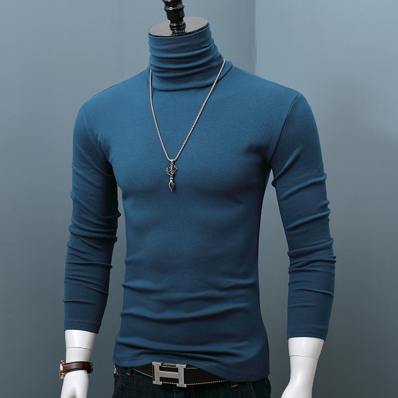 블루 풀 터틀넥